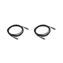 Câble d'extension RCA (2 x 6 m) : câble audio/vidéo RCA mâle-femelle pour haut-parleur, caisson de basses, caméra, TVHD, amplificateur.