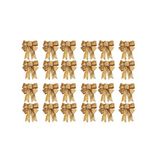 30PCS Christmas Tree Decoration Bows Ribbon Gold 25 x 21cm Xmas Ornaments