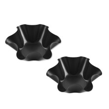 Conjunto de 2 Formas para Tortilhas de 5,8 x 15 x 16,5 cm, em Aço Carbono Antiaderente, para Fazer Tacos, com Luva de Silicone e Pincel para Untar
