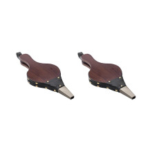 2x Vintage Handblasbalg, dunkelbraun, Kamingebläse, traditioneller Ofenanzünder, Ventilator