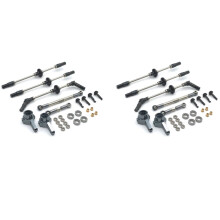 2X Upgrade Steel Gear Bridge Axle Gears for WPL B14 B24 C14 C24 C34 C44 B16 B36 1/16 RC Car Spare Parts Accessories,6WD