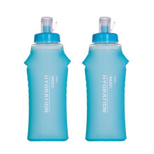 Confezione da 2 bottiglie d'acqua pieghevoli in TPU da 500 ml