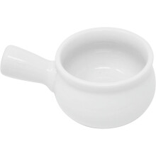 Porcelanowe miski do zupy z uchwytami, 10 uncji, zestaw 4 szt.