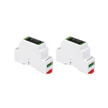 2x Waveshare Industrie-Schienentyp RS232 zu RS485 Konverter 300-115200 Bps Aktive digitale Isolation
