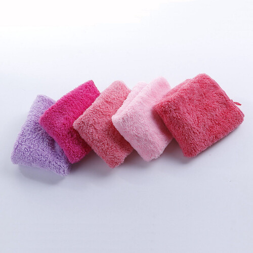 Coral velvet dishcloths absorbent thickened small 1