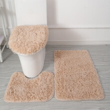 Konghyp bathroom rug set soft non-slip 3-piece