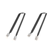 2X Window Pass Through Flat RF Coaxial Cable SO239 UHF Female to UHF Female 50 Ohm RF Coax Pigtail Extension Cord 20cm