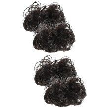 piezas de moño despeinado, postizo para el cabello de mujer, ondulado, rizado, con pinza de garra.