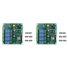 2 modules relais Wi-Fi ESP8266 ESP-12F 4 canaux AC90-250V/DC7-30V/5V avec temporisation pour la maison IDE