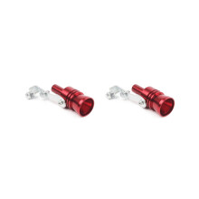 2X Blow Off Valve Noise Turbo Sound Whistle Simulator Muffler Tip Car Accessories