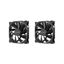 Lot de 2 ventilateurs de refroidissement PC TEUCER AF14025, 4 broches PWM, 140 mm, pour boîtier PC, silencieux, pour PC gamer, processeur, noir.