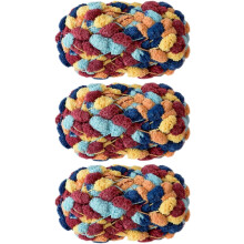 Minzimin3Rolls příze Pomp-A-Doodle, 100% polyesterová příze Jelly Bean POM-POM s kuličkami pro háčkování, pletení, ruční práce,