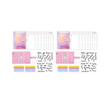 2X Budget Binder Set - Budget Binder with Cash Envelopes, Cash Organizer Money Saving Binder Cash Envelopes A