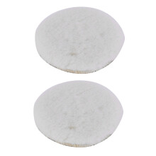 Lot de 2 tampons de polissage en laine d'agneau de 15 cm (6 pouces) pour le nettoyage de voitures et de fourgonnettes.
