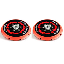 2 plateaux de ponçage avec support pour polisseuse double action partielle DAS-21E (5 pouces)