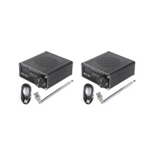 2X Si4732 ATS-20+ ATS20 Portable Shortwave Radio Receiver DSP SDR Receiver FM AM (MW SW) and SSB (LSB USB) with Antenna