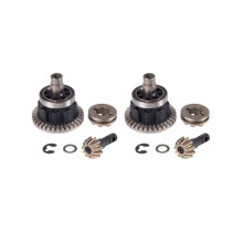 Ensemble de pignon et couronne de différentiel avant/arrière (2X) pour voitures RC crawler Trx4 et Trx6 1/10 - Pièces de mise à niveau