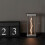 Luminária noturna retangular diferenciada com linhas curvas, USB, para casa, quarto ou mesa, ambiente sofisticado e compacto. 4