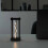 Luminária noturna retangular diferenciada com linhas curvas, USB, para casa, quarto ou mesa, ambiente sofisticado e compacto. 5