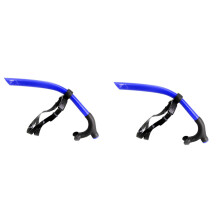 Lot de 2 tubes de plongée en silicone pour adultes, avec tuba et équipement de plongée sous-marine.