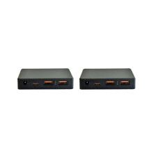 2x Solarladeregler mit Spannungsstabilisator, Wechselrichter, Schnellladefunktion (QC 2.0/3.0), USB-