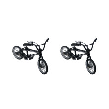 2X Alloy  Mountain Bike Bicycle Model for 1/10 RC Crawler Axial SCX10 TRX4 D90  CC01 Decoration,Black