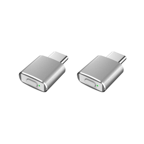 2X Type C Mouse Mover Jiggler Undetectable Automatic Mouse Mover 3 Jiggle Modes Driver-Free Keep Device
