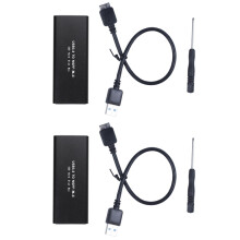 2X M.2  Ssd to USB 3.0 External Ssd Reader Converter Adapter Enclosure with Uasp