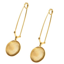 Coador de Café Dourado com Infusor de Chá (2 peças) - Acessório para Uso Doméstico