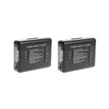 2X PC 20 24 Pin Power Supply Tester Checker LED for PSU ATX  HDD Meter Measuring 12V 5V 3.3V