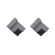 2X Ice Silk Towel Sports Instant Cooling Ice Towel Portable Outdoor Travel Fitness Running Swim Towel Silicone Bag Gray