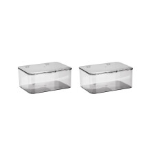 2x Make-up-Masken-Organizer, staubdicht, großes Fassungsvermögen, Schreibtischaufbewahrung, entwicke
