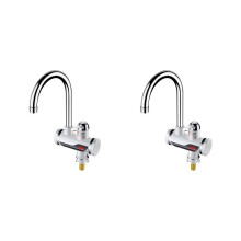 2x Durchlauferhitzer, elektrischer Küchen-Warmwasserhahn, Warmwasserbereiter, Kaltwasserhahn, Durchl