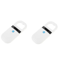 2x RFID-Mikrochip-Lesegerät (134,2 kHz), Haustier-ID-Mikrochip-Scanner mit 0,91-Zoll-OLED-Display zu