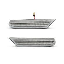 2 feux latéraux à LED pour Boxster 986 996 911 Targa 1996-2004, clignotants transparents