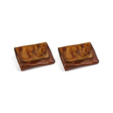 2X Handmade Retro Coin Pocket, Fashion Wallet,Coin Pouch/Money Pocket/Card Case for Men &Women