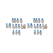 Kit de 28 adaptateurs de raccord pour test de pression hydraulique (pour système hydraulique).