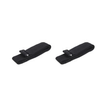 Lot de 2 ceintures pectorales de fréquence cardiaque pour capteur de fréquence cardiaque Coospo Polar Wahoo Mount, sangle élastique souple noire.