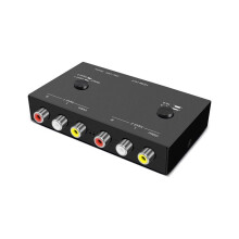 Convertisseur de signal multifonction pratique à 2 voies AV vers - Compatible 2AV vers - Compatible 2RCA vers - Compatible