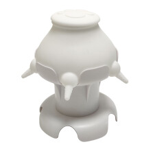 Mamadeira de silicone para filhotes, substituto do leite materno, com 5 bicos, ideal para alimentar vários filhotes.
