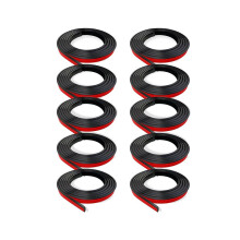 10 Rollen Fenstergitter-Einsätze, selbstklebend, zum Aufkleben, Zierleiste, schwarz, für dekorative