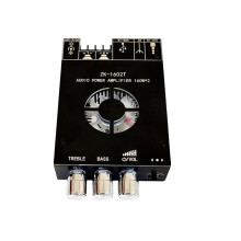 ZK-1602T  Audio Power Amplifier Module TDA7498E 160WX2 High Bass Adjustment Amplifier Board DC15-36V