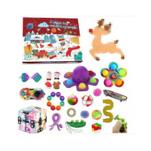 (ZYKJ-T21 Elk) Christmas Advent Calendars Countdown Advent Calendar Boys Girls Kids Party Favors Classroom Prizes Xmas Gift