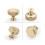 30 Pack 1.2 Inch Brushed Gold Cabinet Knobs Knurled Kitchen Cabinet Knobs Gold Drawer Knobs Round Dresser Knobs 3