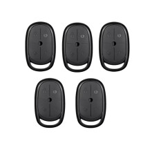 Télécommande universelle sans fil 433 MHz, duplicatrice et cloneuse de code pour porte de garage ou portail (lot de 5).