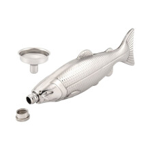 1 Set Fish-Shape Hip Flask 5Oz Bottle  Pocket Flask Stainless Steel Party Drinkware for Outdoor
