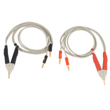 1 paire de pinces bananes isolées, câble, cordons de test à faible résistance, borne Kelvin, neuf