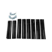 1 jeu de 2,2 m de petit aileron anti-collision, pièce de modification de jupe latérale en quatre sections, universelle pour automobiles
