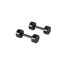 1 Paar Herren-Ohrstecker aus Titanstahl, 4 mm, schwarz