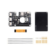 Carte adaptatrice Waveshare pour Raspberry Pi 5 PCIe vers M.2 4G/5G et USB 3.2 avec module d'antenne 5G 4 en 1